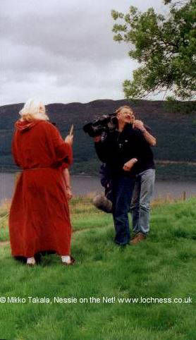 Kevin prepares with film crew
