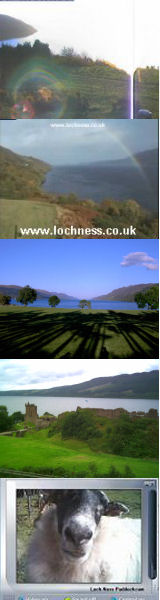 Nessie Abducted by aliens and rainbows and Urquhart Castle