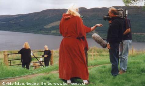 The High Priest, the sheep, the film crew and Loch Ness!